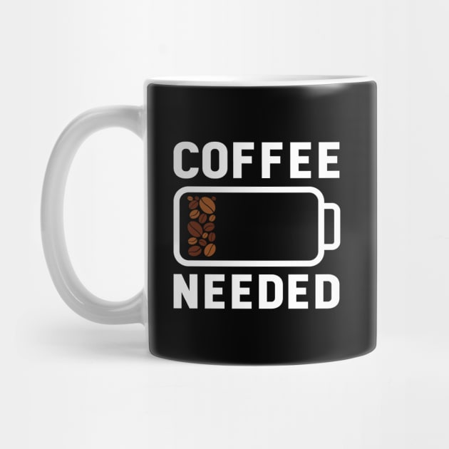 Low Battery Coffee Needed Barista Coffee Lover Gift by Kali Space